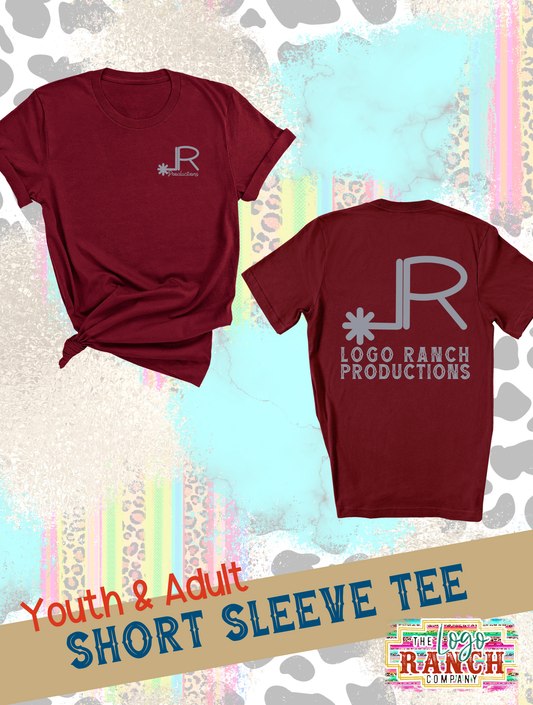 LRP Brand - Short Sleeve Cardinal T-Shirt - Logo Ranch Productions